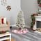 5ft. Pre-Lit Flocked Montreal Fir Artificial Christmas Tree, Warm White LED Lights